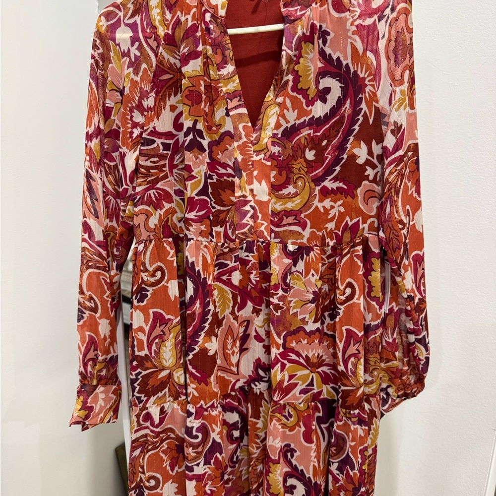 1. State Multicolor Paisley Dress XS NWT